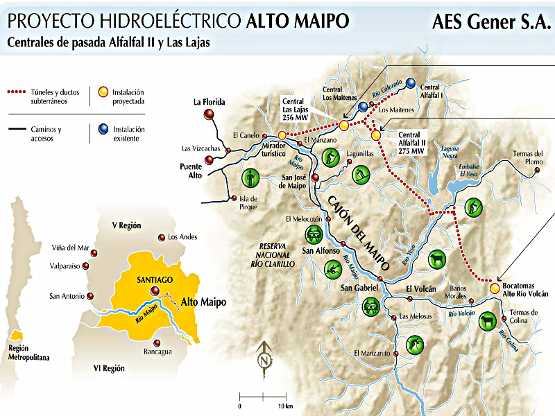 Noticia Proyecto Hidroeléctrico Alto Maipo