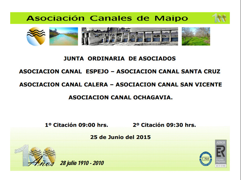 Junta Ordinaria de Accionistas 2015