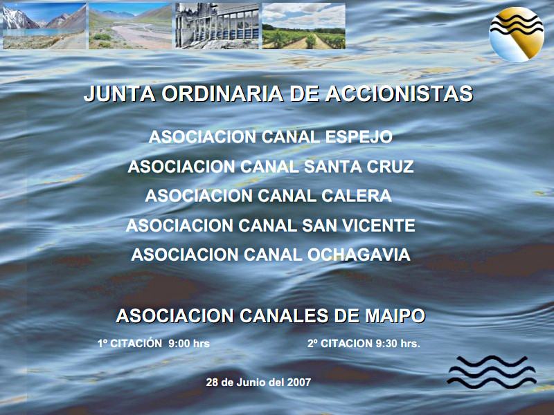 Junta Ordinaria de Accionistas 2007