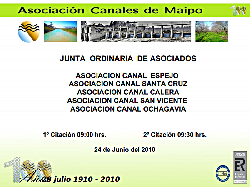 Junta Ordinaria de Accionistas 2010