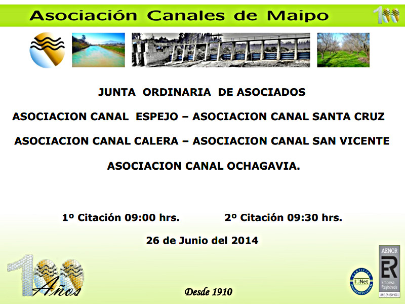 Junta Ordinaria de Accionistas 2014