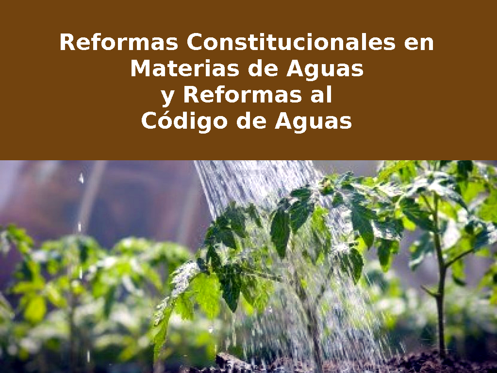 Minuta Reforma Código de Aguas