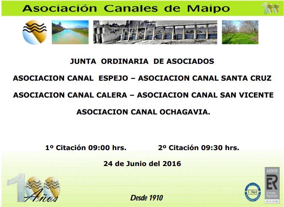 Junta Ordinaria de Accionistas 2016