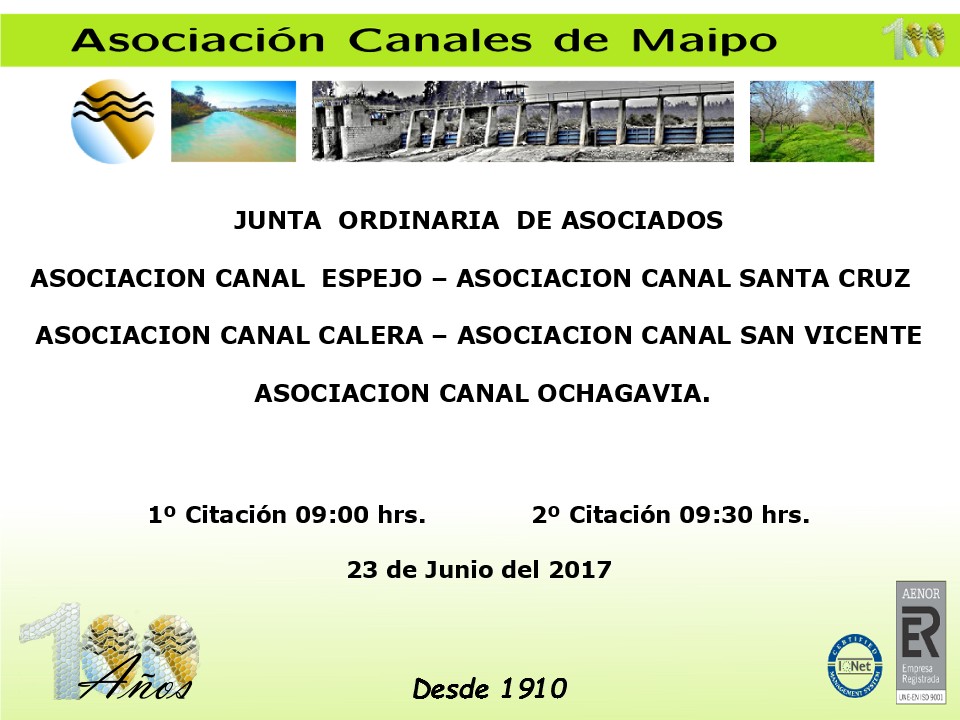 Junta Ordinaria de Accionistas 2017