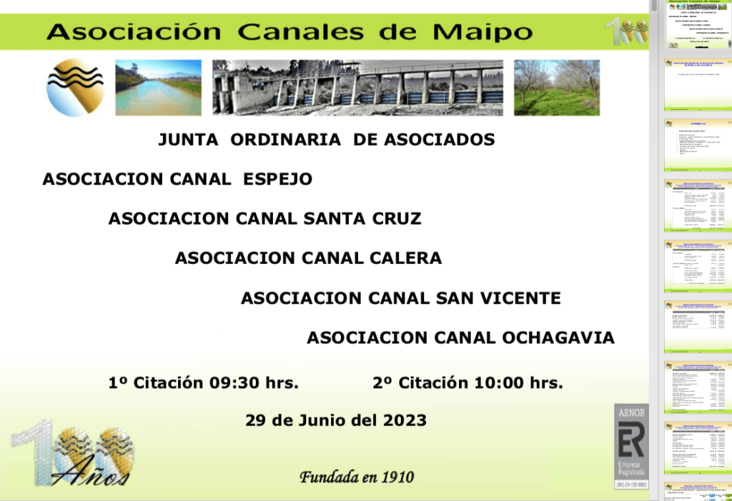 Junta Ordinaria de Asociados Junio 2023