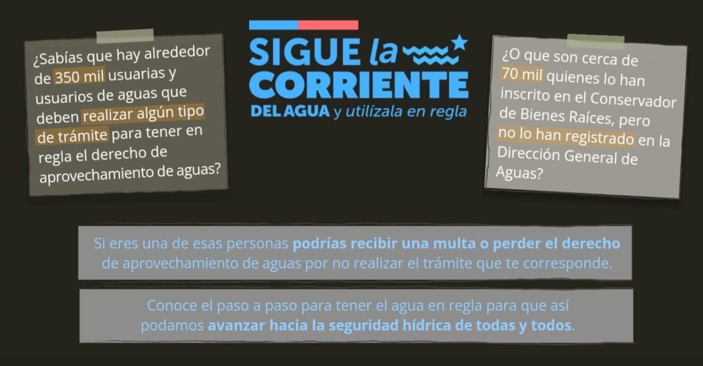 INSCRIPCIÓN DE DERECHOS EN CPA DE DIRECCIÓN GENERAL DE AGUAS